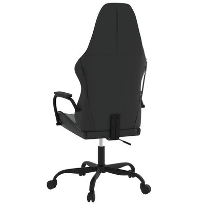 vidaXL Gaming-Stuhl mit Massagefunktion Schwarz Kunstleder