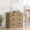 vidaXL Sideboard Artisan-Eiche 70 x 35,5 x 67,5 cm Holzwerkstoff