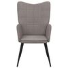 vidaXL Relaxsessel Taupe Stoff
