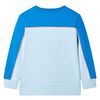 Kinder-Sweatshirt Knallblau und Hellblau 128