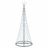 vidaXL LED-Weihnachtsbaum Kaltwei&szlig; 250 cm Metall