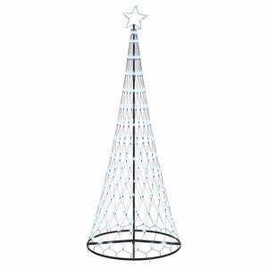 vidaXL LED-Weihnachtsbaum mit 295 LEDs Kaltwei&szlig; 250 cm Metall