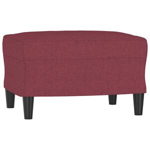 vidaXL Fu&szlig;hocker Weinrot 60x50x41 cm Stoff