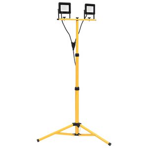 vidaXL LED-Fluter mit Stativ 2x30 W Kaltwei&szlig;