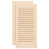 vidaXL Schrankt&uuml;ren Lamellen-Design 2 Stk. 61,5x29,5cm Massivholz