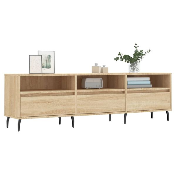 vidaXL TV-Schrank Sonoma-Eiche 150x30x44,5 cm Holzwerkstoff