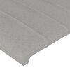 vidaXL Boxspringbett mit Matratze Hellgrau 90x190 cm Stoff