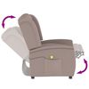 vidaXL 3-Sitzer Massagesessel Taupe Mikrofaser-Gewebe
