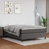 vidaXL Boxspringbettgestell Grau 140x190 cm Kunstleder