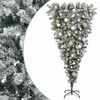 vidaXL Umgedrehter k&uuml;nstlicher Weihnachtsbaum mit Scharnieren 120 cm