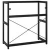 vidaXL Badezimmer Waschtischgestell Schwarz 79x38x83 cm Eisen