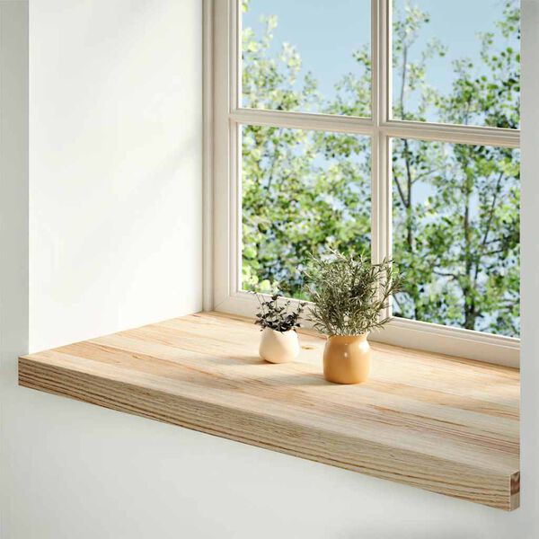 vidaXL Fensterbänke 2 Stk. Unbehandelt 70x40x2 cm Massivholz Eiche