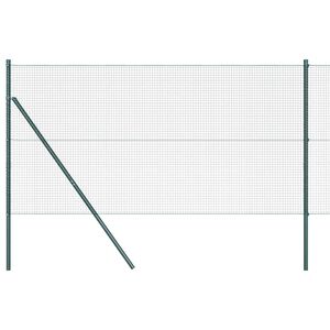 vidaXL Geschwei&szlig;ter Drahtzaun, bodenverankert 50 x 1,4 m Gr&uuml;n Netz