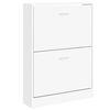 vidaXL Schuhschrank Wei&szlig; 59 x 17 x 81 cm Holzwerkstoff