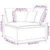 vidaXL Modulares Sofa Eckmodul mit Kissen Hellgrau 100 cm