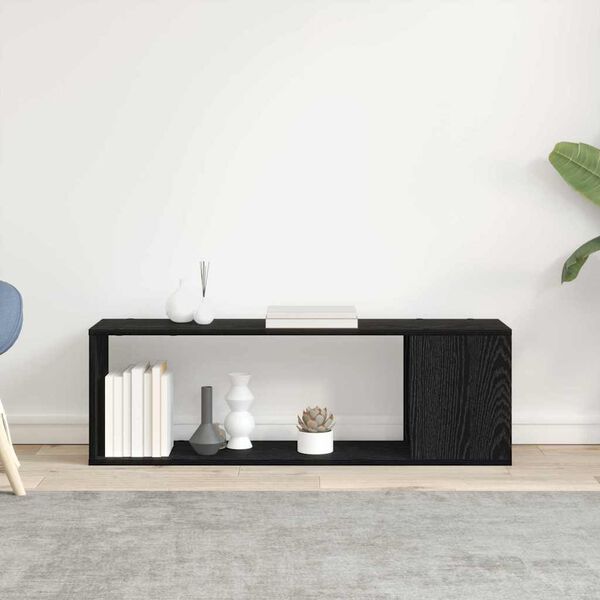 vidaXL TV-Schrankset Schwarz 100 x 24 x 63 cm Holzwerkstoff