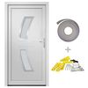 vidaXL Haust&uuml;r Wei&szlig; 88x200 cm PVC