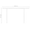 vidaXL Markise Manuell Einziehbar mit Pfosten 4x3,5 m Creme