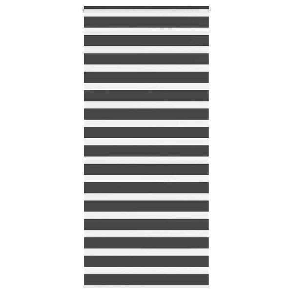 vidaXL Doppelrollo Schwarz 110x230 cm Stoffbreite 105,9 cm Polyester