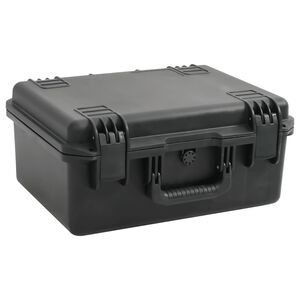 vidaXL Koffer f&uuml;r Flugreise Tragbar Schwarz 49x38x23 cm PP