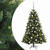 vidaXL K&uuml;nstlicher Weihnachtsbaum mit Weihnachtskugel 120 cm 150 LEDs