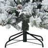 vidaXL Künstlicher klappbarer Weihnachtsbaum Weiß 240 cm PE und PVC