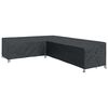 vidaXL M&ouml;belbezug 355 x 275 x 80 cm 600D Oxford Stoff L-Form Schwarz