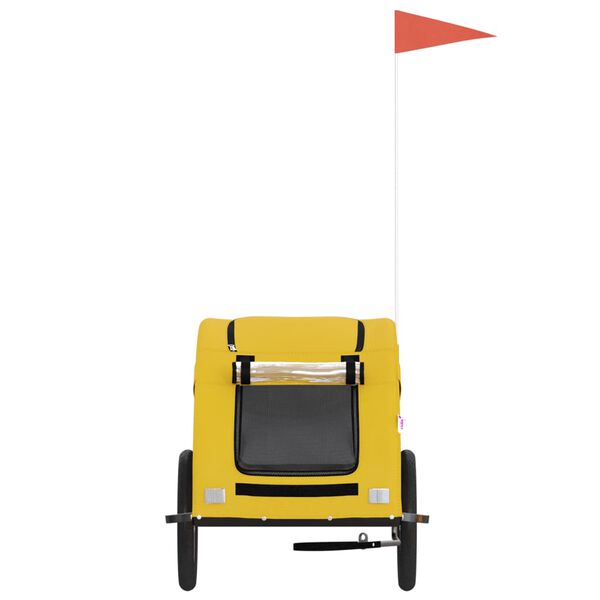 vidaXL Fahrradanh&auml;nger Gelb Oxford-Gewebe und Eisen