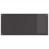 vidaXL K&uuml;chenr&uuml;ckwand Dunkelgrau 110 x 50 x 0,6 cm Geh&auml;rtetes Glas