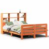 vidaXL Massivholzbett ohne Matratze Wachsbraun 150x200 cm Kiefernholz