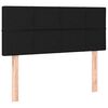 vidaXL Boxspringbett mit Matratze Schwarz 90x200 cm Stoff