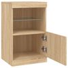 vidaXL Sideboard mit LED-Leuchten Sonoma-Eiche 41x37x67 cm