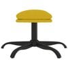 vidaXL Fu&szlig;hocker Senfgelb 60x60x36 cm Samt