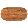 vidaXL Tischplatte 120x60x3,8 cm Oval Massivholz Akazie