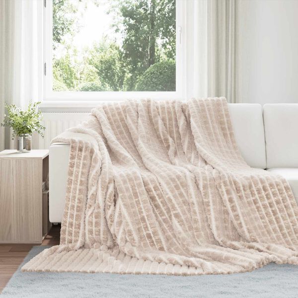 vidaXL Wohndecken 6 pcs Beige 240 x 220 cm Fleece