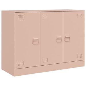 vidaXL Sideboard Rosa 99x39x73 cm Stahl