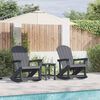 vidaXL Garten-Lounge-Set 3 pcs Hellgrau HDPE
