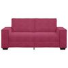 vidaXL 2-Sitzer-Sofa Weinrot 140 cm Samt