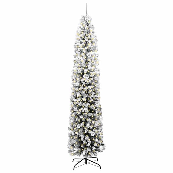 vidaXL K&uuml;nstlicher Weihnachtsbaum mit 300 LEDs mit St&auml;nder Gr&uuml;n 240 cm