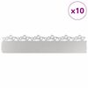 vidaXL Rasenkanten 10 pcs Silber 103 x 0,05 x 22 cm Edelstahl