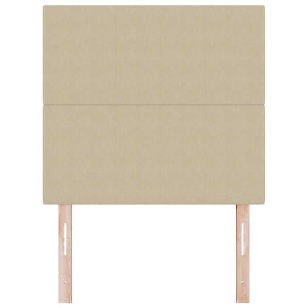 vidaXL Kopfteil mit Kopfteil Hellgr&uuml;n-Grau 100 cm Kunstleder