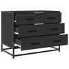 vidaXL Schubladenschrank Schwarz 70x41x56 cm Holzwerkstoff