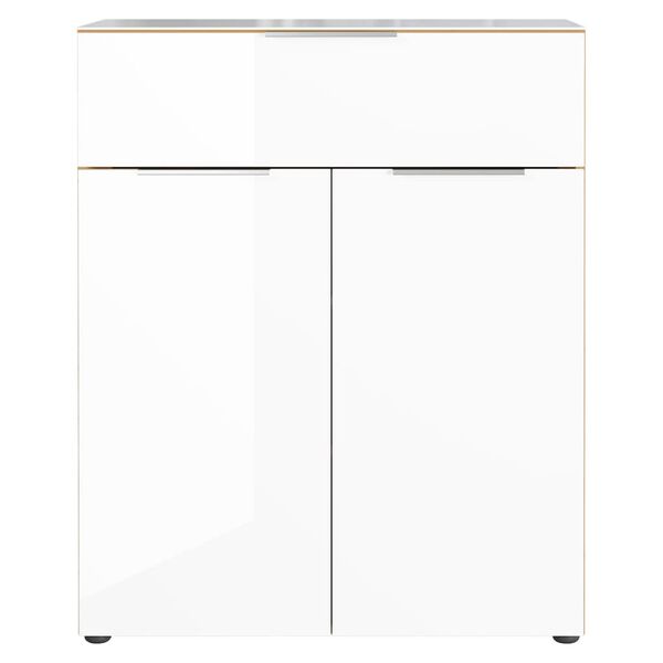 Germania Kommode mit 1 Schublade 2 T&uuml;ren GW-Oakland Wei&szlig; Eiche-Optik