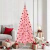 vidaXL Weihnachtsbaum mit 300 LEDs mit St&auml;nder Rosa 180 cm PVC