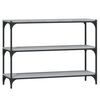 vidaXL B&uuml;cherregal Grau Sonoma 100x33x70,5 cm Holzwerkstoff und Stahl