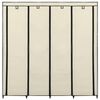 vidaXL Kleiderschrank mit 4 Fächern Creme 175 x 45 x 170 cm