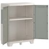 Keter Gartenschrank Wood Grain Niedrig Creme und Taupe 97 cm