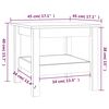 vidaXL Couchtisch Honigbraun 45x45x40 cm Massivholz Kiefer