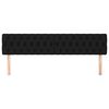 vidaXL Kopfteile 2 Stk. Schwarz 100x7x78/88 cm Stoff