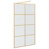 vidaXL Walk-in Duschwand Gold 115 x 195 cm Geh&auml;rtetes Glas